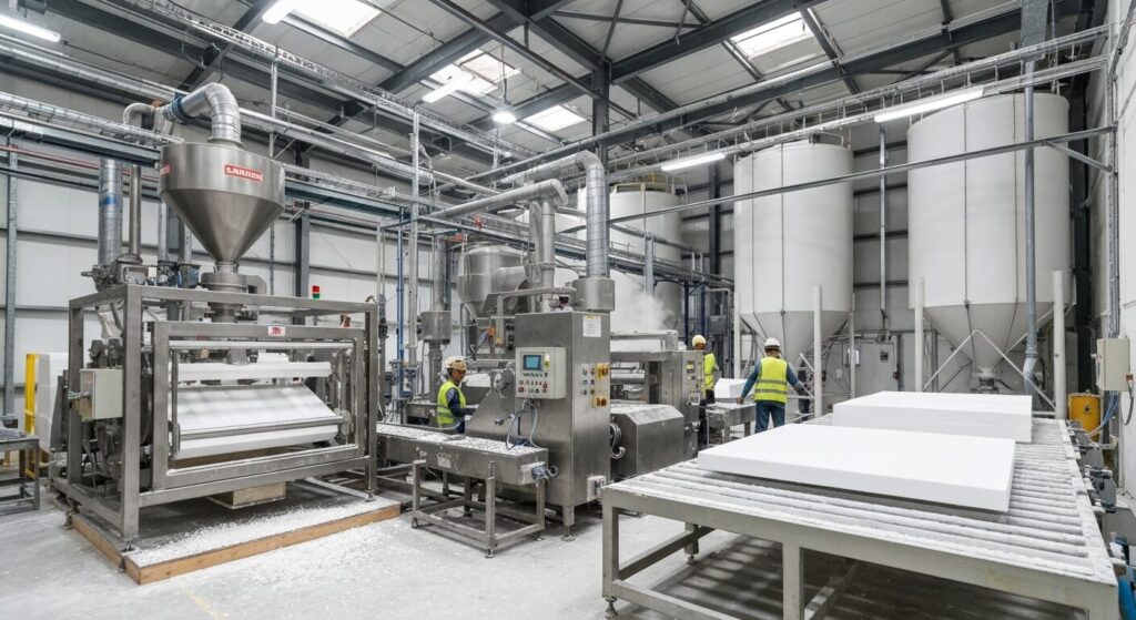 Styrofoam production factory